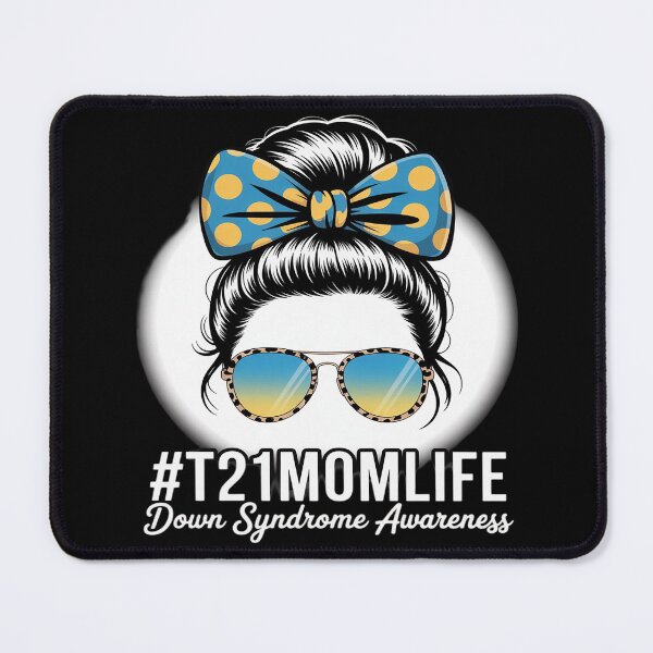 Item preview, Down Syndrome Mom Life Messy Bun Down Syndrome Awareness designed and sold by PeteHomenick.