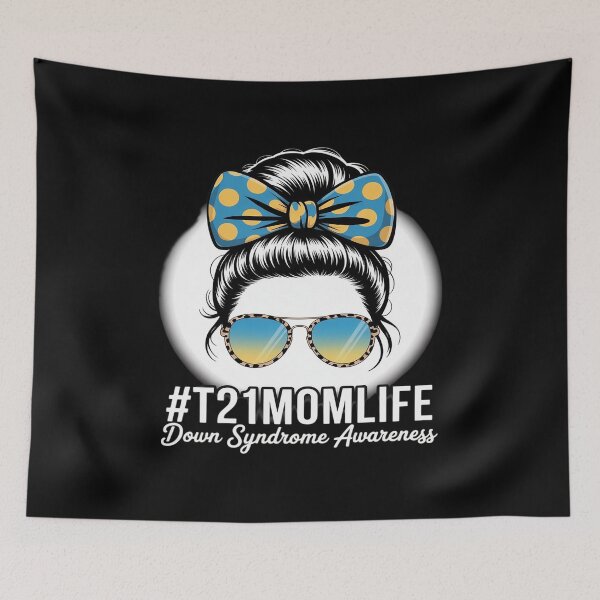 Item preview, Down Syndrome Mom Life Messy Bun Down Syndrome Awareness designed and sold by PeteHomenick.