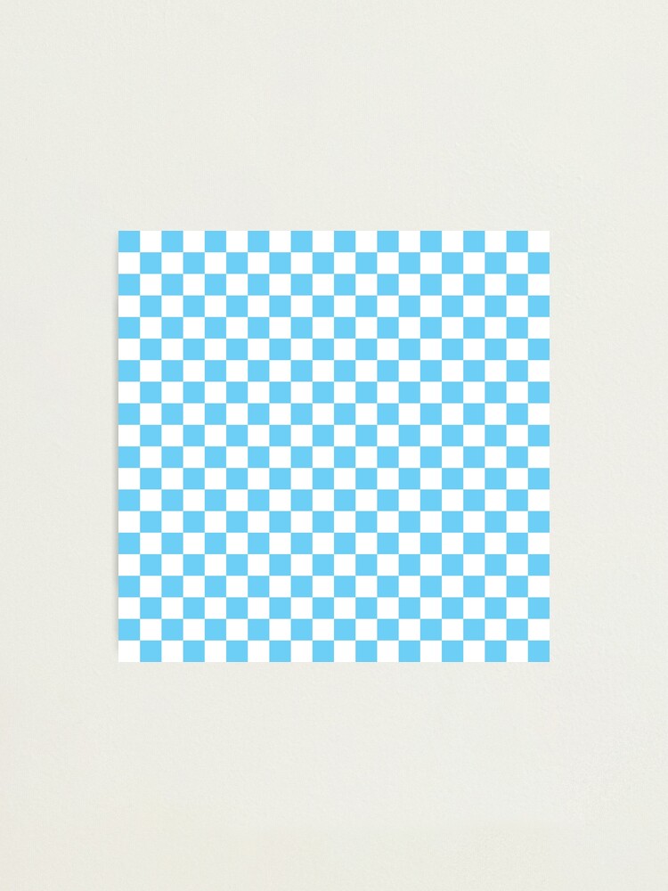 light blue checkerboard