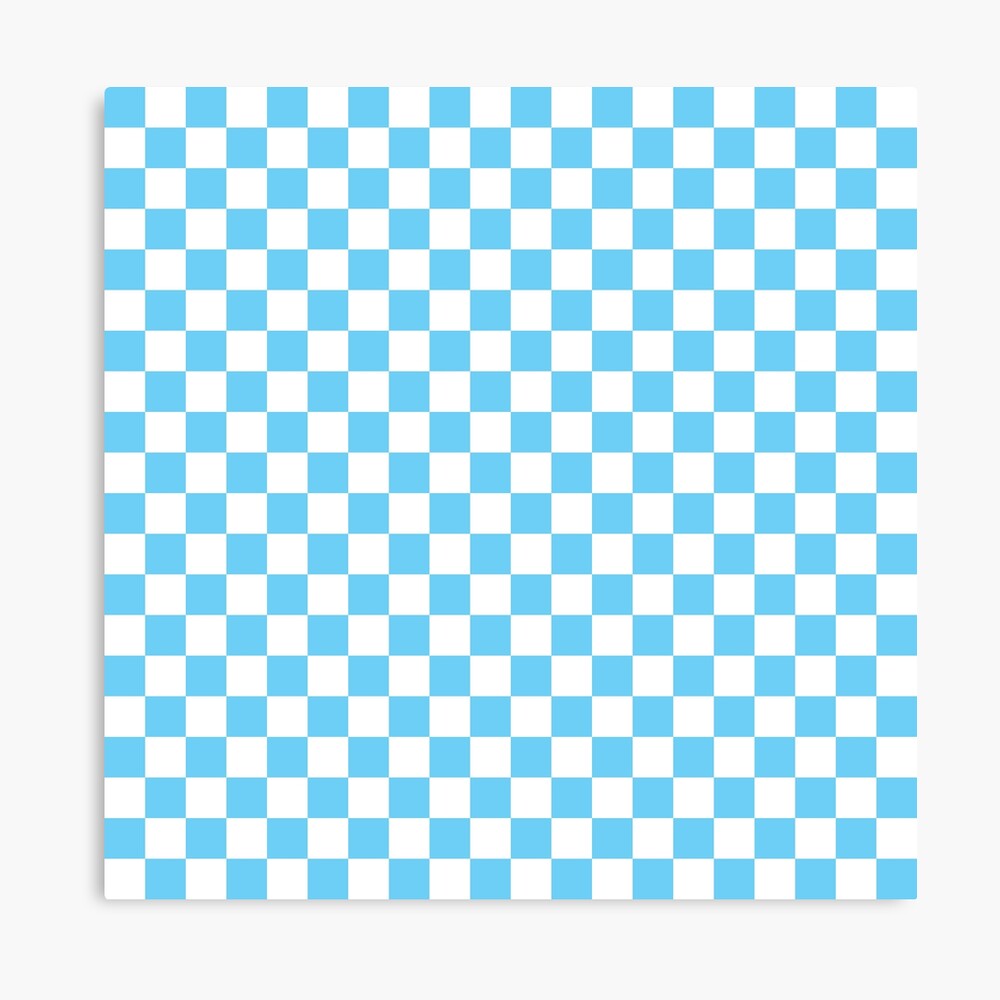 light blue checkerboard