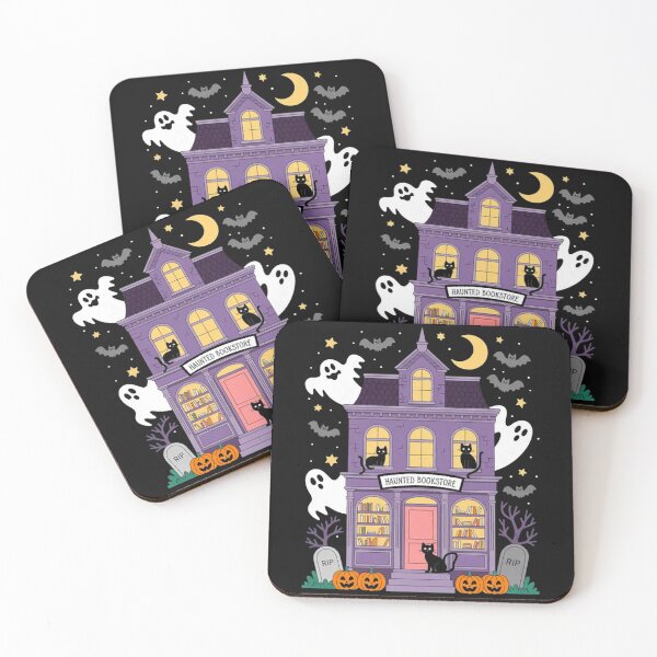 Item preview, Bookish Ghost Haunted Bookstore Cat Bookworm Book Lover  designed and sold by Vastingan.