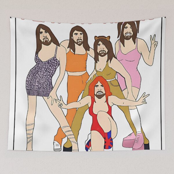 Item preview, Flavor Kings – Funny Spice Girls Parody Pop Power Quintet Poster designed and sold by GotoRyoichijdnz.