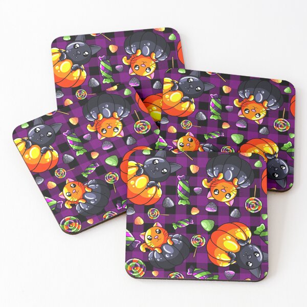 Item preview, Trick or Treat Cats & Bats (Pattern) designed and sold by EmpressChel.