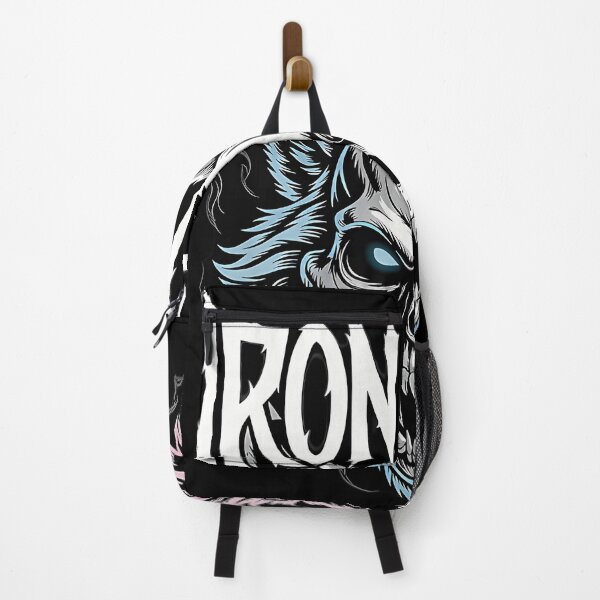 Artikelvorschau, Iron Howls Monochrome Wolf Skull Rock entworfen und verkauft von Augustaitchie.
