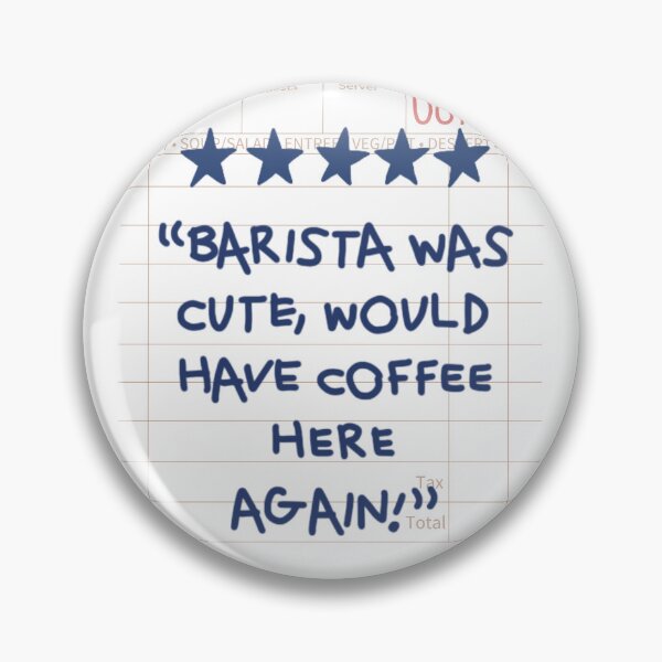 Item preview, Coffee Bar Barista Rating Guest Check designed and sold by SaltedBeachPaperie.