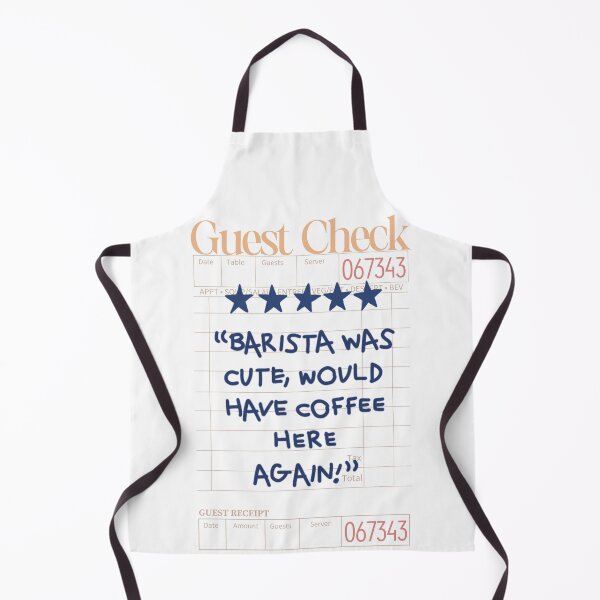 Item preview, Coffee Bar Barista Rating Guest Check designed and sold by SaltedBeachPaperie.
