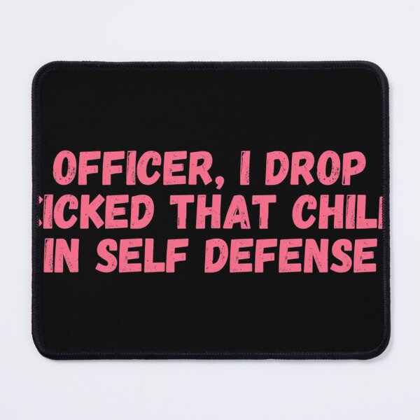 Item preview, Officer I Drop Kicked That Child In Self Defense Technoblade Funny Quote designed and sold by BognarDorian.