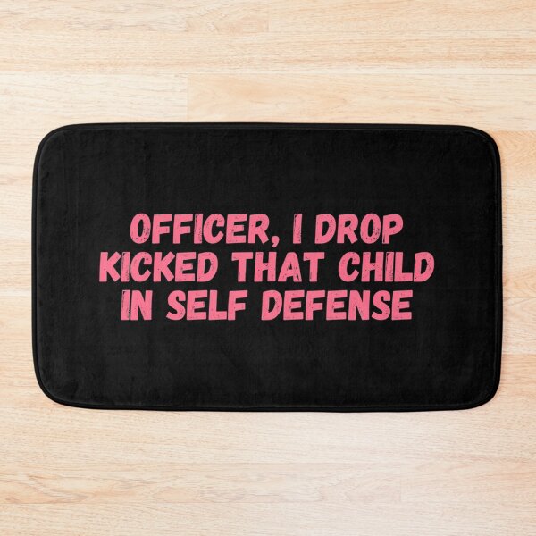 Item preview, Officer I Drop Kicked That Child In Self Defense Technoblade Funny Quote designed and sold by BognarDorian.