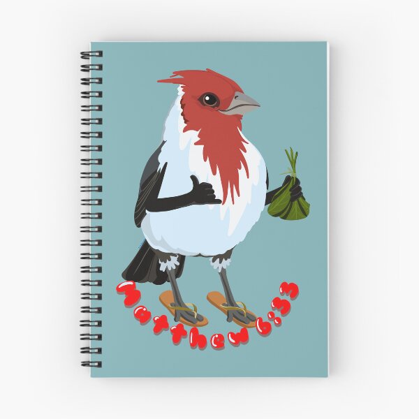 Item preview, Hawaii Red-crested cardinal— shaka, lau lau, flip flops—with verse designed and sold by ArtbyMparrish .