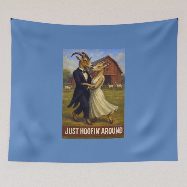 Item preview, Goats Just Hoofin' Around designed and sold by Tridentulus.