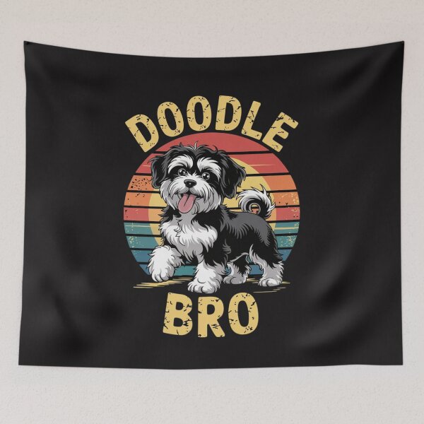Item preview, Doodle Bro Brother - Aussie Doodle & Goldendoodle designed and sold by Ikwalima.