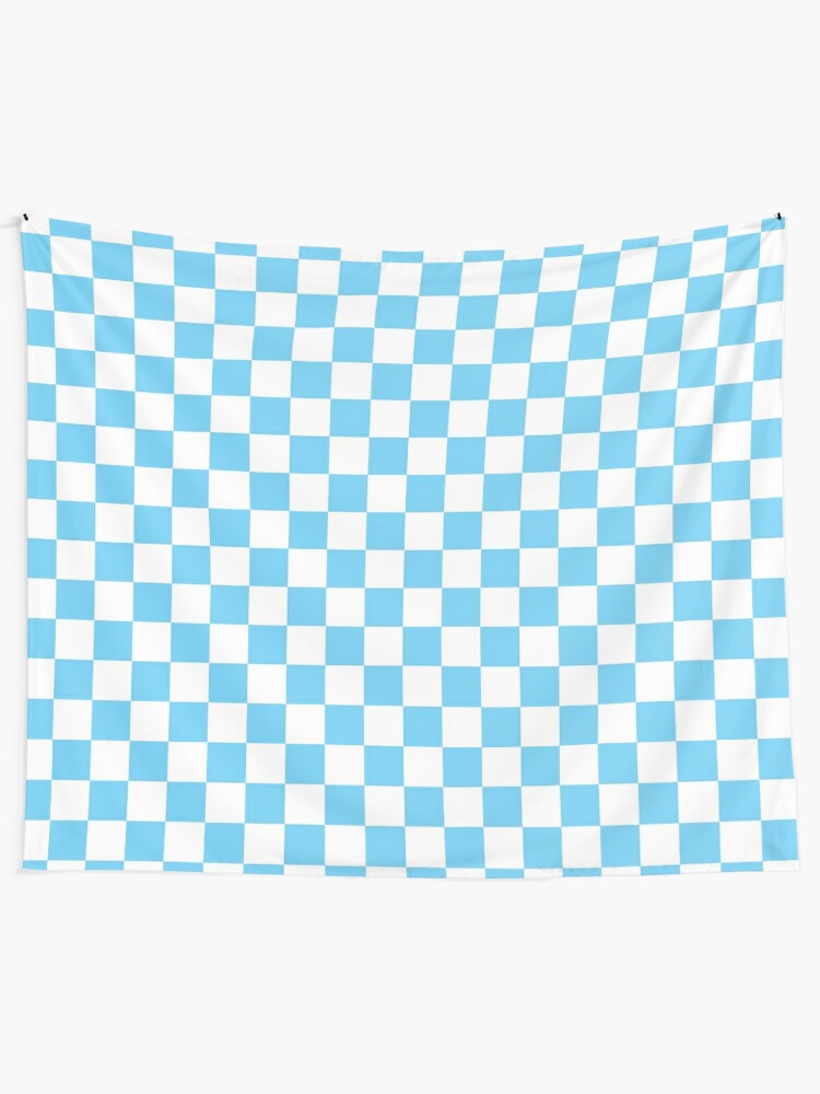 light blue checkerboard