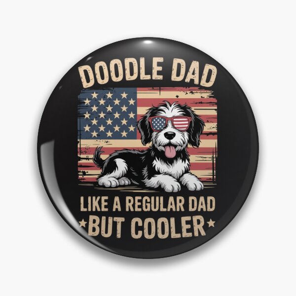 Item preview, Doodle Dad Goldendoodle Regular Dad But Cooler American Flag designed and sold by Ikwalima.