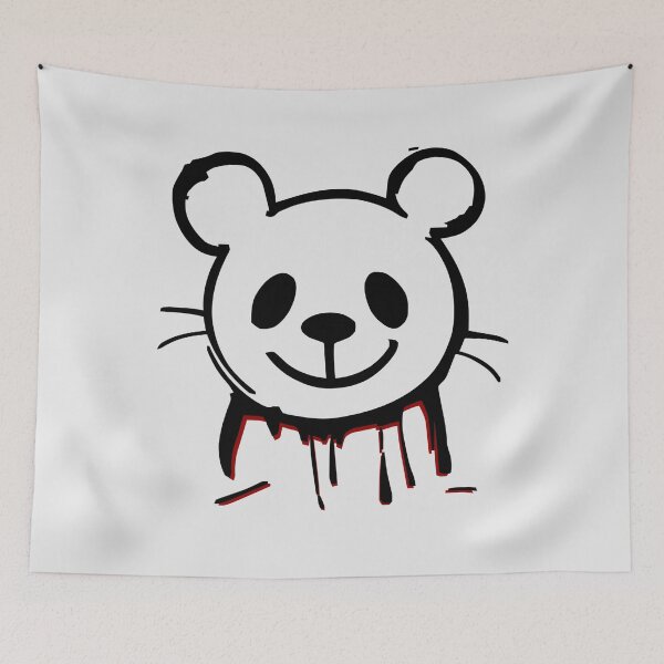 Item preview, Cute Bloody Bear Doodle Y2K Punk Grunge Graffiti designed and sold by TackyTime.