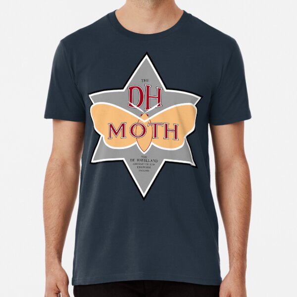 De Havilland Moth - RAF Oxford Blue Premium T-Shirt