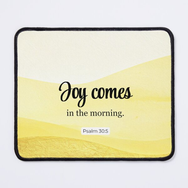 Item preview, Joy Awakens with the Dawn | Psalm 30:5 Christian Scripture Print designed and sold by Dwordsdaily.