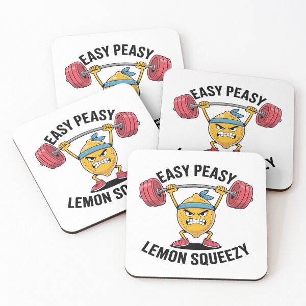 Item preview, Easy Peasy Lemon Squeezy Funny Lemon Lifting designed and sold by BlackStars3Neon.