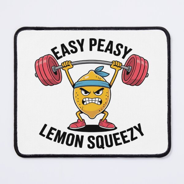 Item preview, Easy Peasy Lemon Squeezy Funny Lemon Lifting designed and sold by BlackStars3Neon.