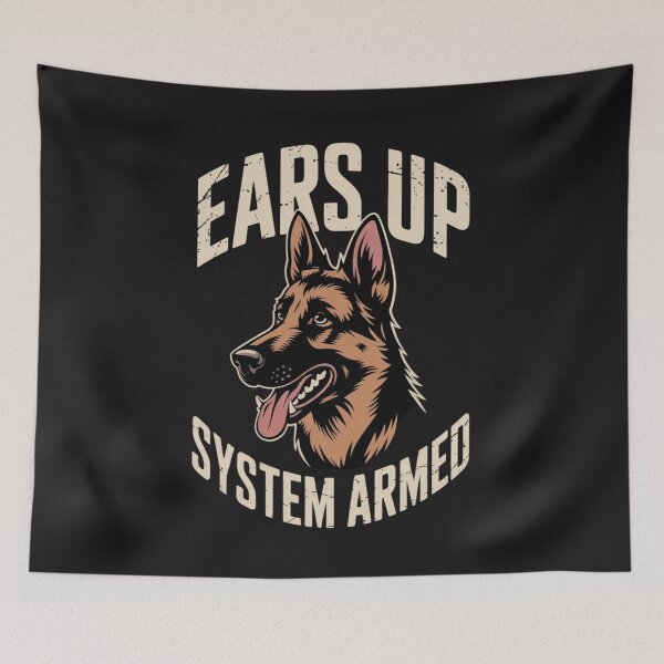 Item preview, Ears Up System Armed Dog Lover Animal German Shepherd designed and sold by Ikwalima.