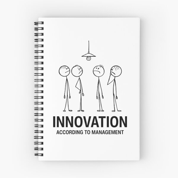 Artikelvorschau, Innovation According to Management | Sarcastic Stick Figure Cartoon entworfen und verkauft von GiggleShift.