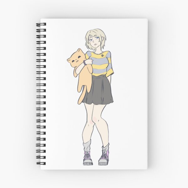 Item preview, Cute girl with cat designed and sold by Applestarx3.