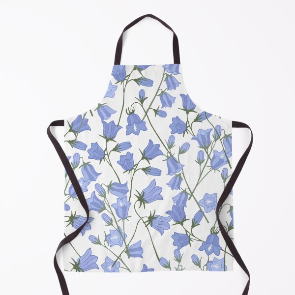 Item preview, Delicate Blue Bell Flowers Pattern With Green Stems For Seamless Floral Backgrounds And Design Projects designed and sold by Rue Market.