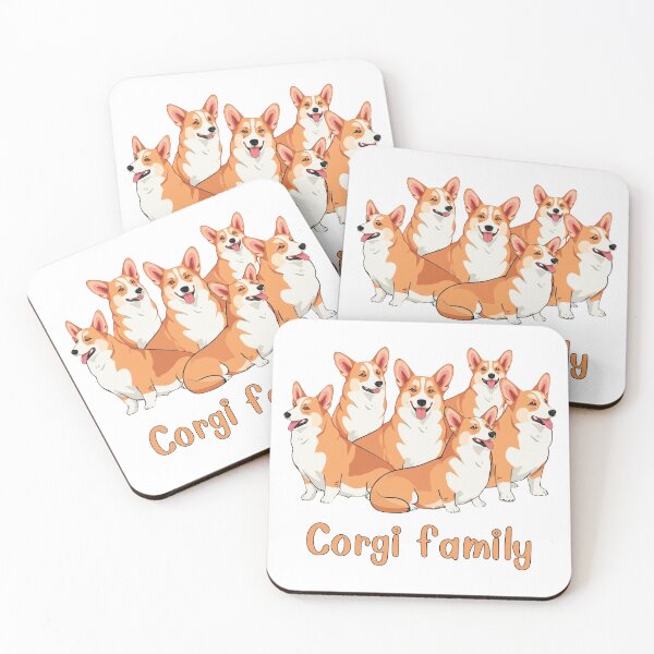 Item preview, Corgi Family – Cute Cartoon Dog Illustration designed and sold by Alongwith-a-lot.