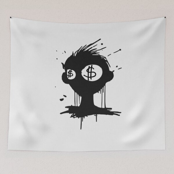 Item preview, Random Weird Bro Doodle Y2K Punk Money Graffiti designed and sold by TackyTime.