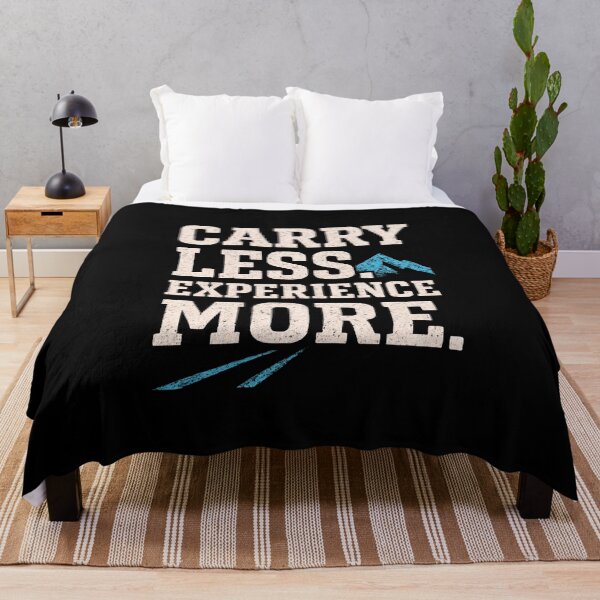 Item preview, Carry Less Experience More | Adventure Lifestyle Typography designed and sold by typoinspired.
