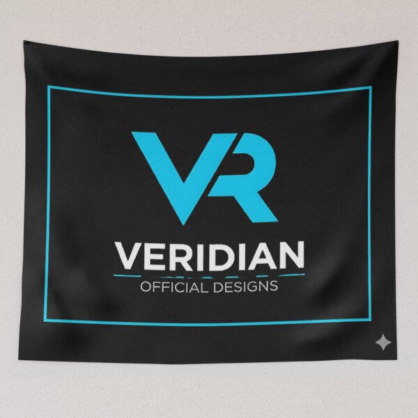 Item preview, Veridian VR Logo – Futuristic Tech Neon Design Poster designed and sold by NakanoChikaoco1.