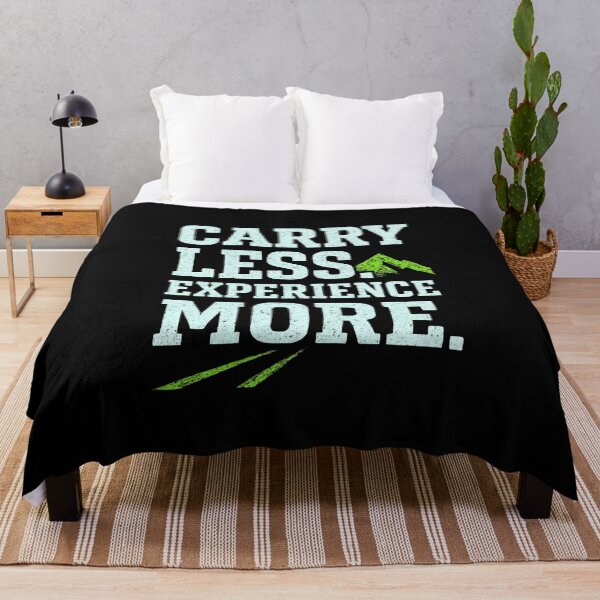 Item preview, Carry Less Experience More | Adventure Lifestyle Typography designed and sold by typoinspired.