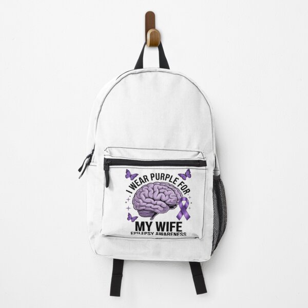 Item preview, Epilepsy Awareness I Wear Purple For My Wife Purple ribbon designed and sold by KingsLife1994.