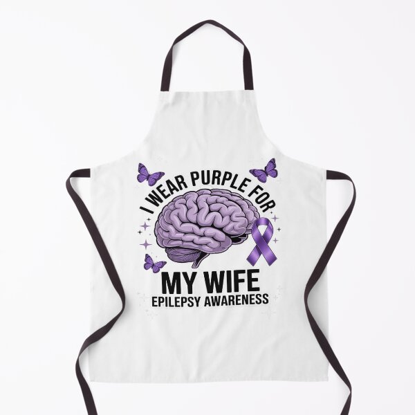 Item preview, Epilepsy Awareness I Wear Purple For My Wife Purple ribbon designed and sold by KingsLife1994.