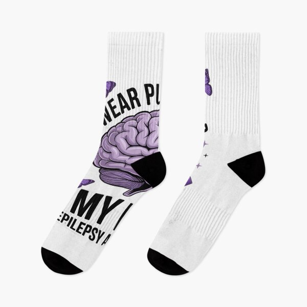 Item preview, Epilepsy Awareness I Wear Purple For My Wife Purple ribbon designed and sold by KingsLife1994.