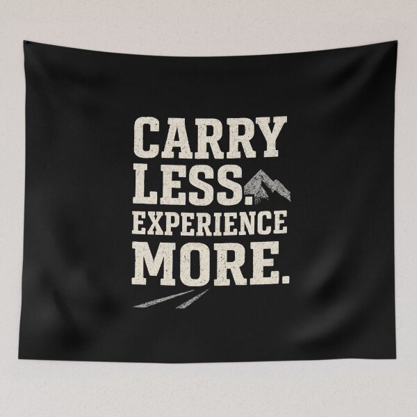 Item preview, Carry Less Experience More | Inspirational Travel Quote Tee designed and sold by typoinspired.