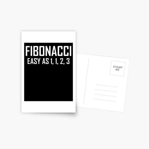 Item preview, Fibonacci, Easy As 1, 1, 2, 3- Funny Maths Joke designed and sold by the-elements.