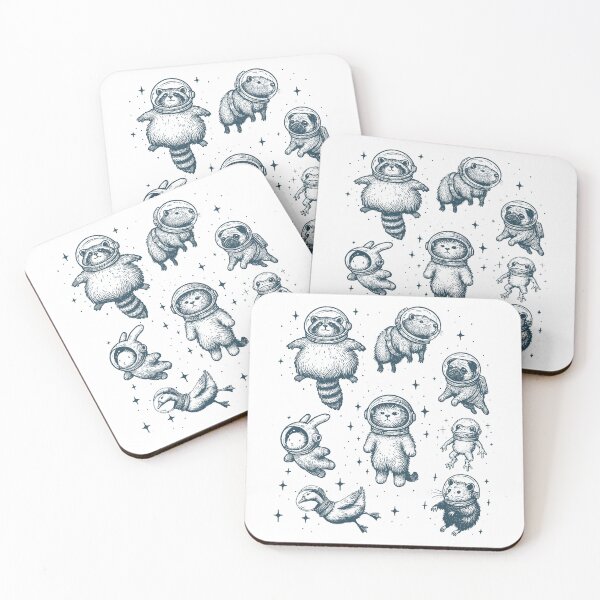 Item preview, Funny Cat Meme Animals In Space designed and sold by RebeccaLittlee.