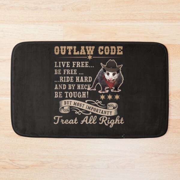 Item preview, Outlaw Code Cowboy Opossum – Funny Western Meme Poster & T-Shirt designed and sold by SugawaraTaikixl.