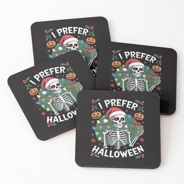 Item preview, Christmas 2025 Skeleton I Prefer Halloween Xmas designed and sold by CraftyCuttable.