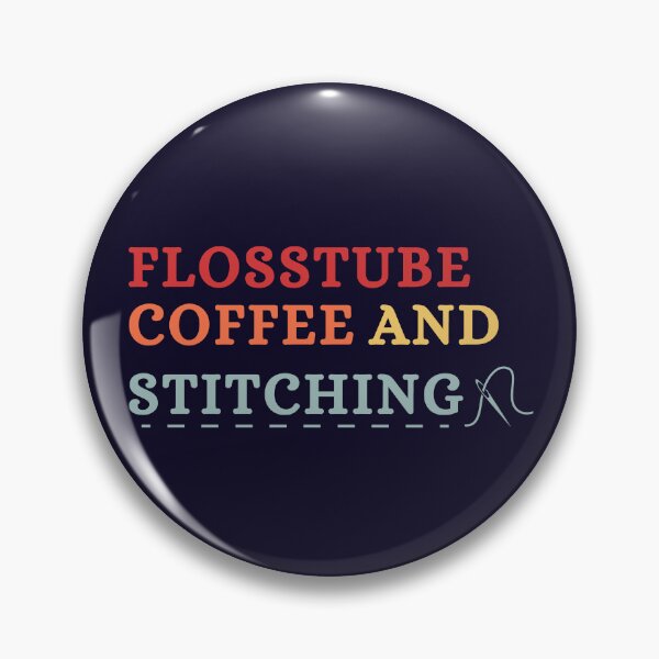 Item preview, Flosstube Coffee And Stitching - Cross Stitcher Stitching - Retro Cross Stitch Lover designed and sold by Wiss2Arts.