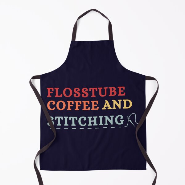 Item preview, Flosstube Coffee And Stitching - Cross Stitcher Stitching - Retro Cross Stitch Lover designed and sold by Wiss2Arts.