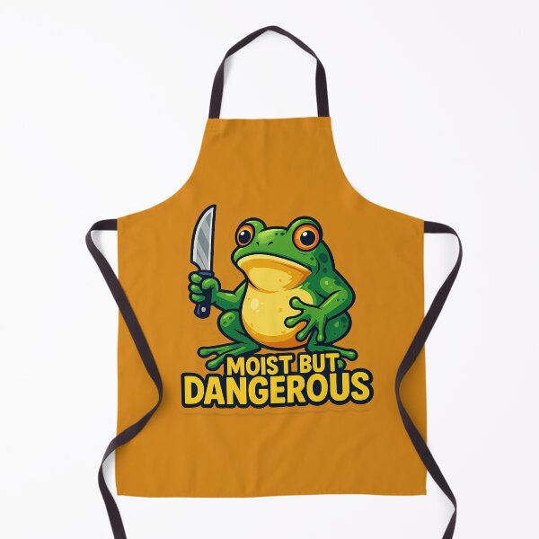 Artikelvorschau, Feucht aber gefährlich – Lustige Frosch-Sticker-Kunst entworfen und verkauft von BrightmapStudio.