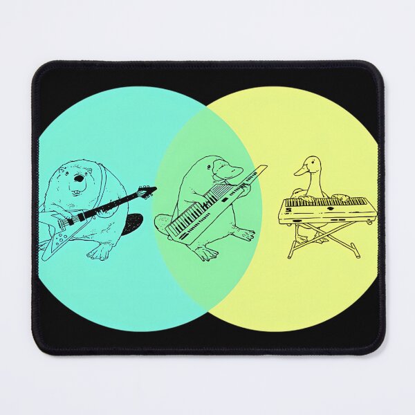 Item preview, Keytar Platypus Venn Diagram designed and sold by KiaHaverinen.