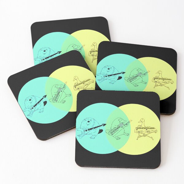 Item preview,  Keytar Platypus Venn Diagram designed and sold by KiaHaverinen.