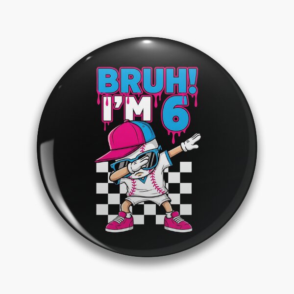Artikelvorschau, 6. Geburtstag Dabbing Baseball Boys Bruh Ich bin 6 Jahre alt entworfen und verkauft von facegm.