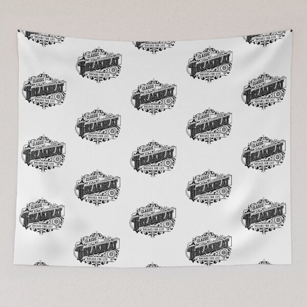 Item preview, BREAKBEAT  - Classic Olde School (Black) designed and sold by Discothreadz.