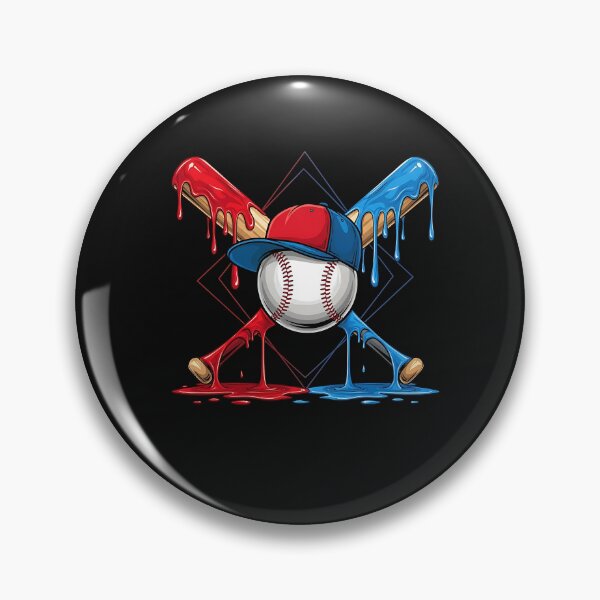 Item preview, American Baseball Drip Graffiti Ball and Bat designed and sold by facegm.