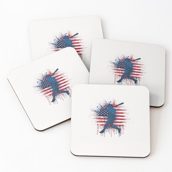 Item preview, American Baseball Drip Patriotic for Boys Ball and Bat Youth designed and sold by facegm.