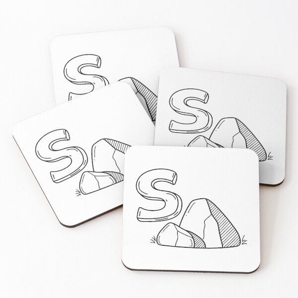 Item preview, An illustration of letter S stand for Stone designed and sold by rasagamastore.