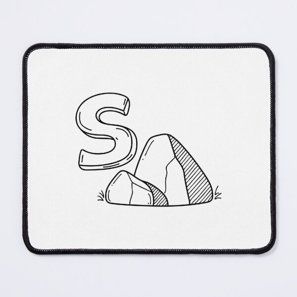 Item preview, An illustration of letter S stand for Stone designed and sold by rasagamastore.